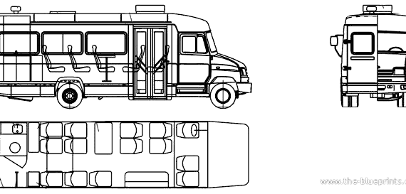 Грузовик ZiL-3250AO 13 Higher Comfort Bus (2006) - чертежи, габариты, рисунки