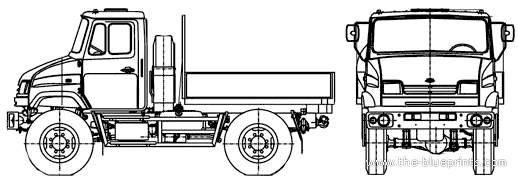 Truck ZiL-43272N Side-boards (2006) - drawings, dimensions, pictures
