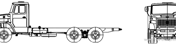 Грузовик ZiL-6309N2 Chassis (2006) - чертежи, габариты, рисунки