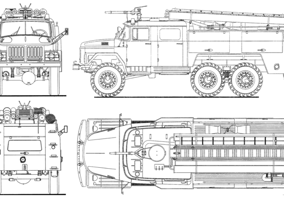 Truck Zil 131 - drawings, dimensions, pictures