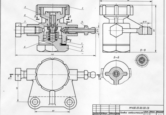 Head Connection Assembly Drawing