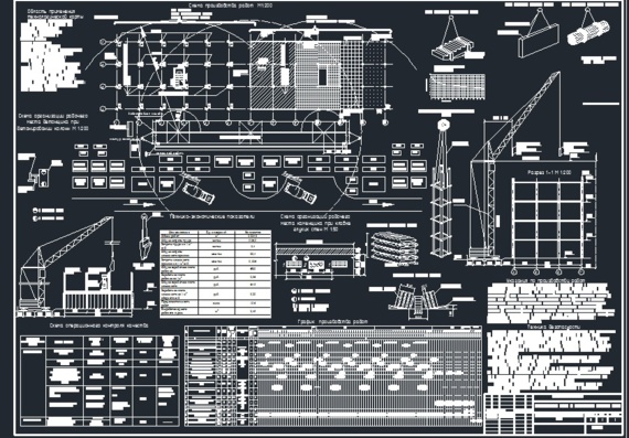 Технологическая карта на многоэтажное каркасное здание
