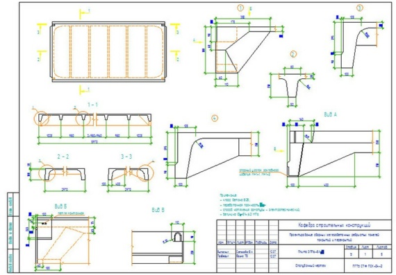 Проектирование сборных железобетонных ребристых панелей покрытий и перекрытий