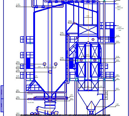 KV-TK-100 boiler unit - calculation, drawings