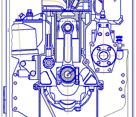 Calculation of four-stroke engine -PU, Drawings | Download drawings ...