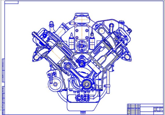 Diesel engine V6