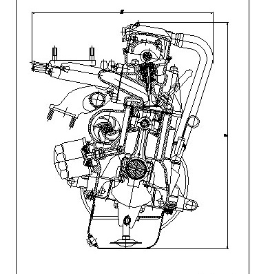 Drawings of VAZ 1111 engine