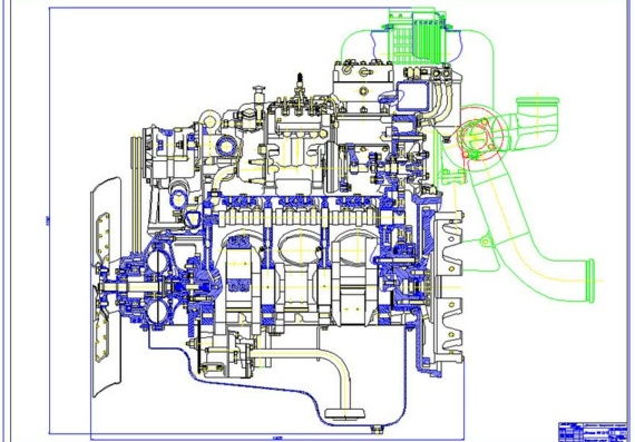 Kamaz Engine 740.19-200 - Drawings