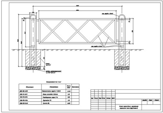 Pedestrian railing drawings (tubular) 