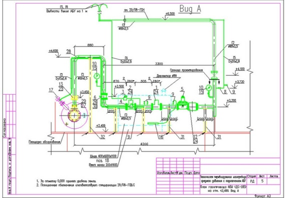 Asphalt Plant Gas Supply - Piping, Drawings