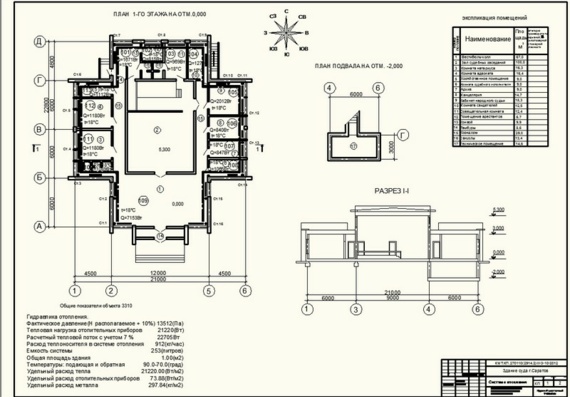 Здание суда г.Саратов - Система отопления