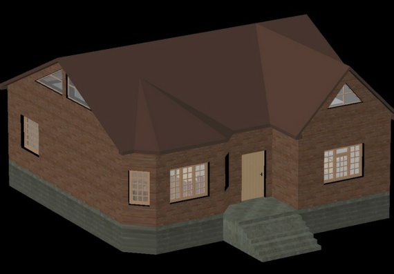 House in 3D in the autocade