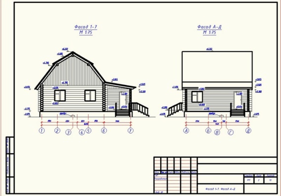 Working documentation for the construction of an individual residential building in wooden design at the address: Sosnogorsk, d. Rezhnya