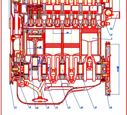 VAZ engine 2101 - drawings