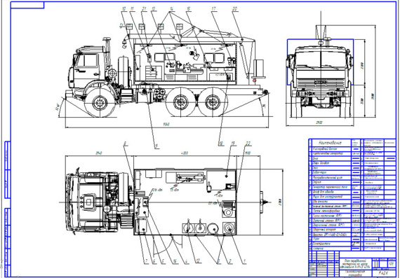KAMAZ-43114 - drawings