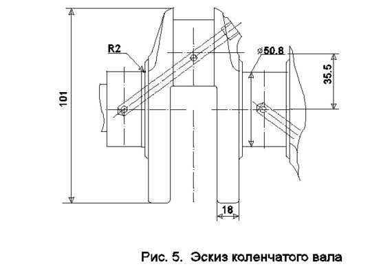 Design calculation of VAZ-11113 engine