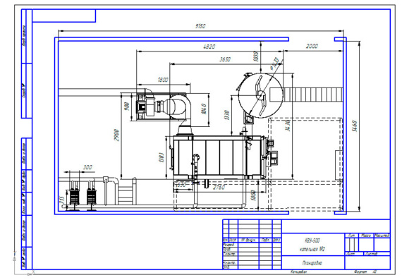 Layout and development of boiler room thermal diagram