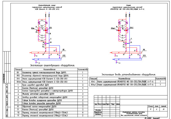 Heating System Reconstruction - Drawings
