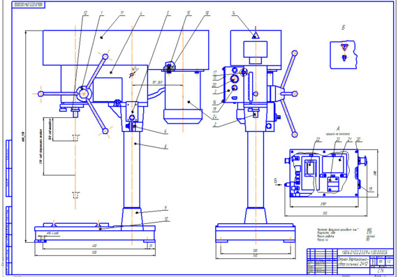 Drawings of TT20 machine