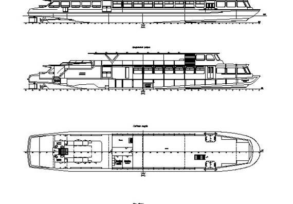 Motor ship Moskva - drawings 
