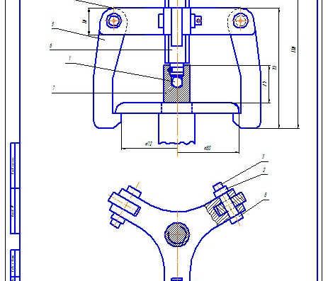 Rear axle design ZIL 433 - drawings