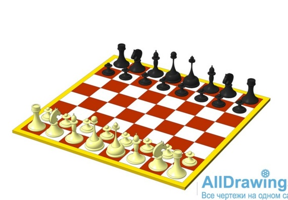Необычная шахматная доска в 3D