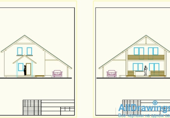 Design of 2-storey cottage