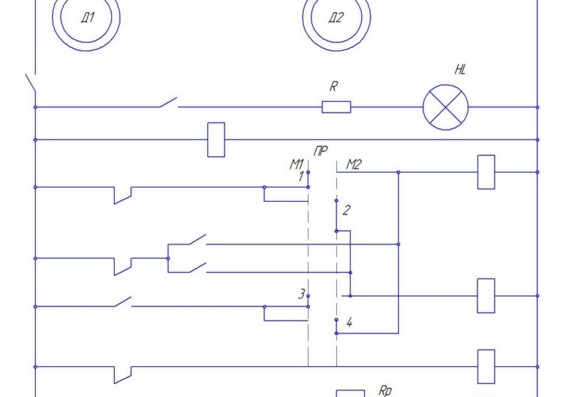 Electrical diagram of compressor unit