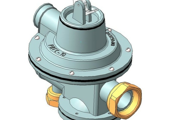 Gas pressure regulator RDGS-10