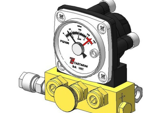 Differential pressure gage (Differential manometer)