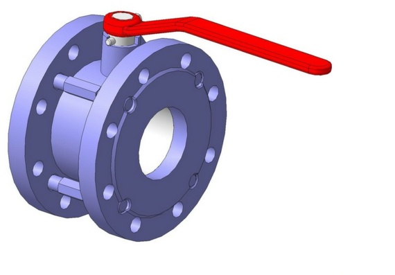 Ball valve 11c42p (Du100.80)