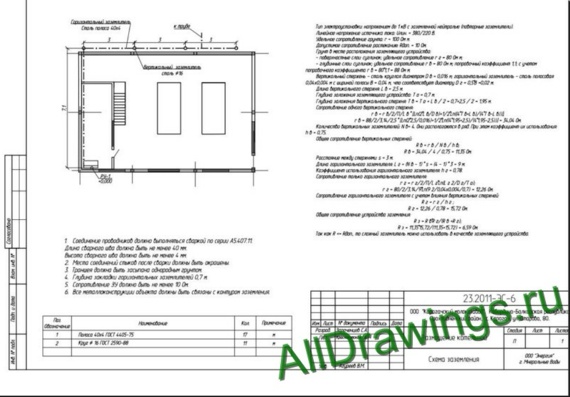 Gas station design with drawings and documentation