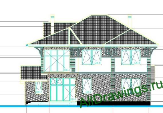 Private house design with drawings and inventory