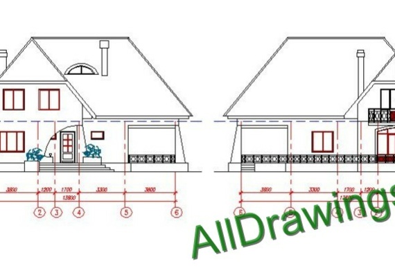 Drawings with inventory of one-storey cottage with attic