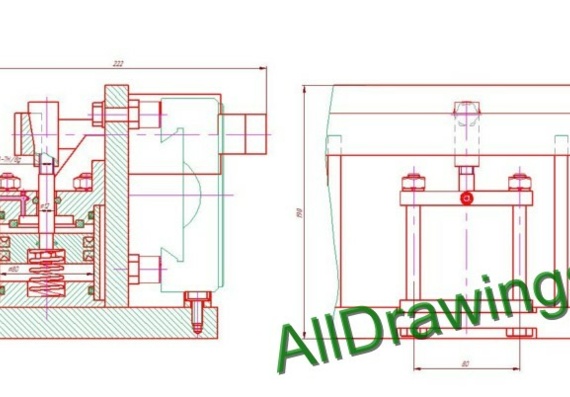 Drawings for diploma work on mechanical engineering technology