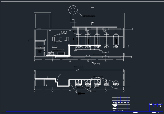 Drawings of MS section - Emergency fuel supply of the production and heating boiler house