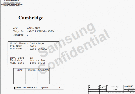Samsung NP-R503/NP-R505 - Cambridge - rev for review - Схема материнской платы ноутбука