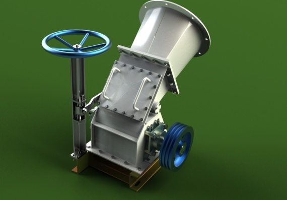 Часть Водного турбинного генератора - 3D модель