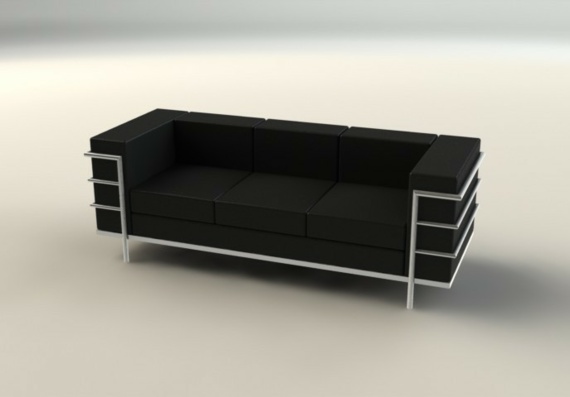 Le Corbusier sofa - 3D model