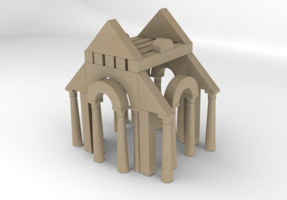 Архитектурные стандартные блоки - римский период - 3D модель