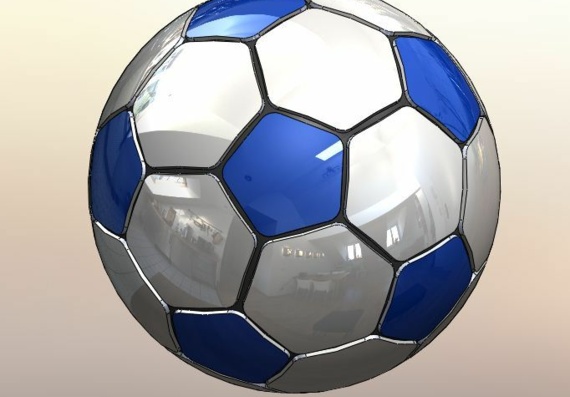Футбольный мяч - 3D модель