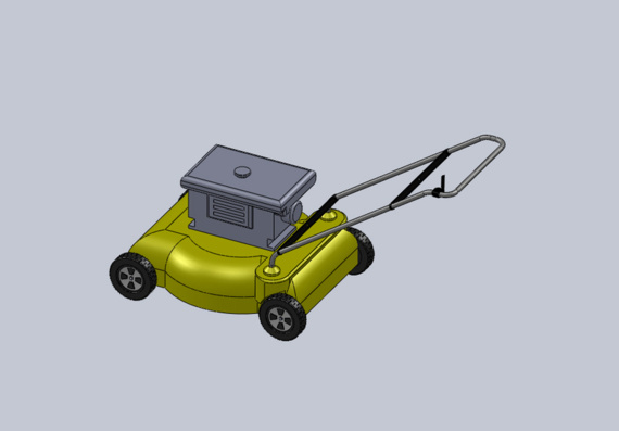 Lawn mower - 3D model