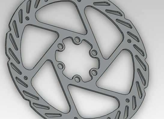 Disc brake rotor for bicycle - 3D model