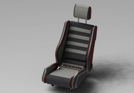 Race car seat raramoto - 3D model