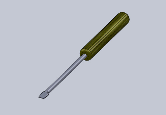 3D screwdriver model