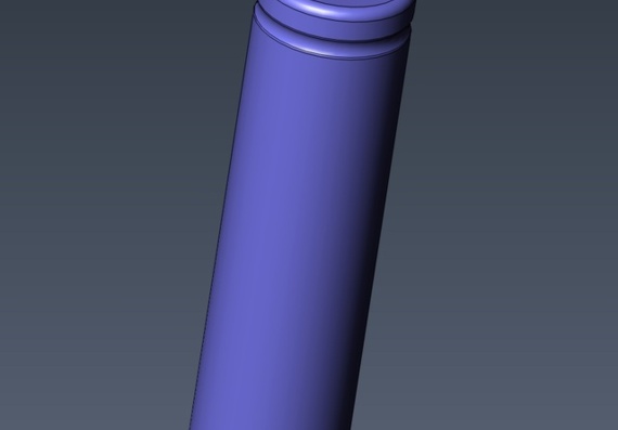 18650 lithium-ion battery - 3D model