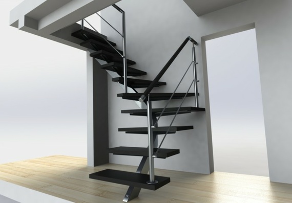 Современная Лестница - 3D модель