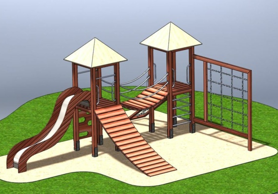 Children's playground - 3D model