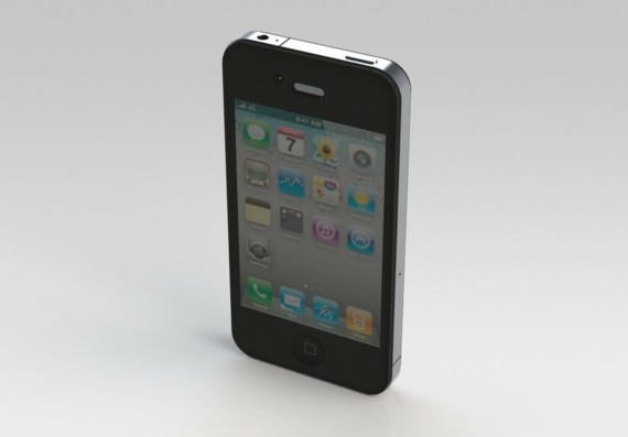 iPhone Apple 4 - 3D model