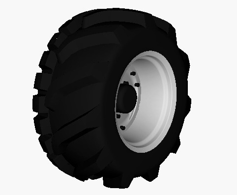 Tractor wheel - 3D model